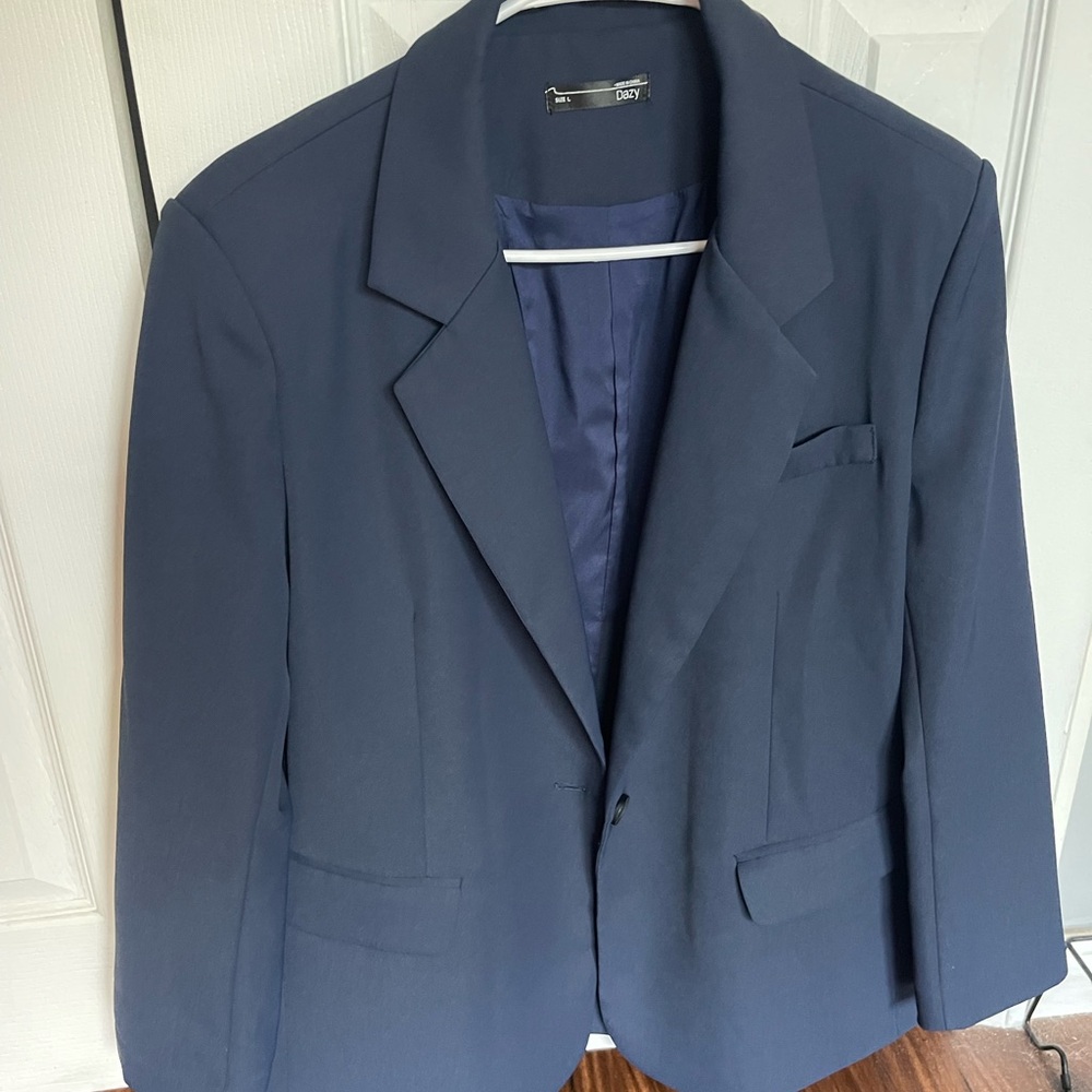 SHEIN Women's Navy Blazer